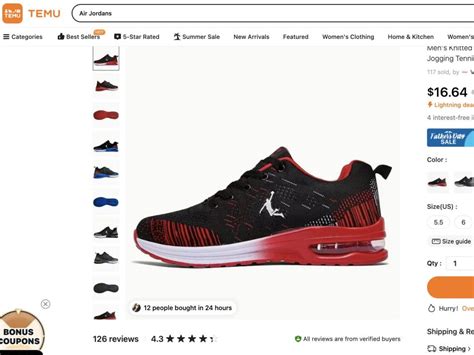 is temu shoes fake